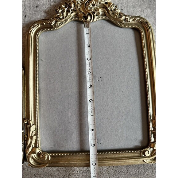 Nicole Miller Antique Gold Finish Photo Picture Frame Ornate Baroque Style Lot 3 - Picture 8 of 15
